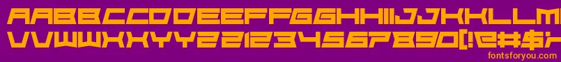 FoughtknightDie Font – Orange Fonts on Purple Background