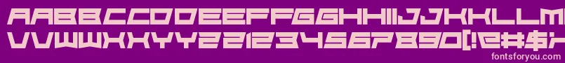 FoughtknightDie Font – Pink Fonts on Purple Background