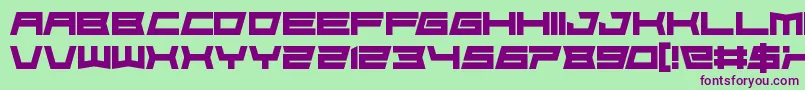 FoughtknightDie Font – Purple Fonts on Green Background