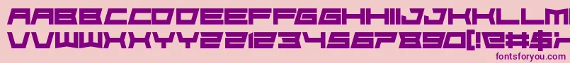 FoughtknightDie Font – Purple Fonts on Pink Background