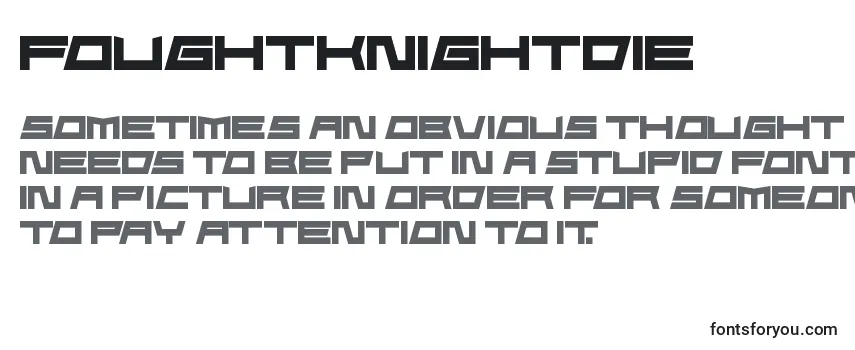 FoughtknightDie Font