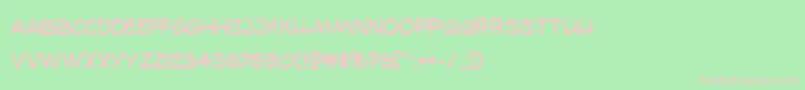 98bottlesboldcond Font – Pink Fonts on Green Background