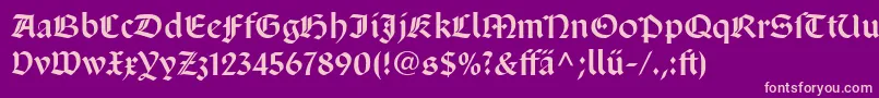 SanMarcoLtDfr Font – Pink Fonts on Purple Background