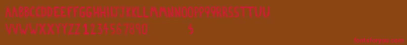 AfroHouse Font – Red Fonts on Brown Background
