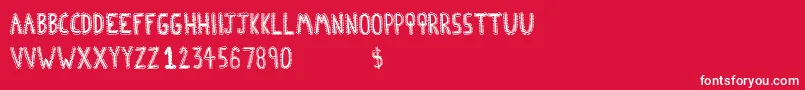 AfroHouse Font – White Fonts on Red Background
