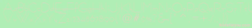 BernhardFashionBt Font – Pink Fonts on Green Background