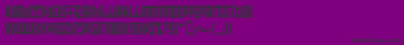 Armopb Font – Black Fonts on Purple Background