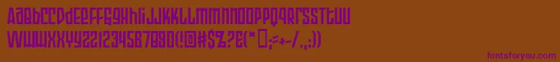 Шрифт Armopb – фиолетовые шрифты на коричневом фоне