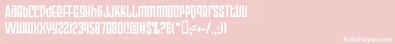 フォントArmopb – ピンクの背景に白い文字
