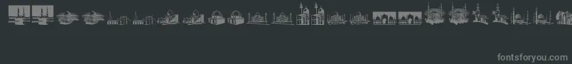 ArfMosques Font – Gray Fonts on Black Background