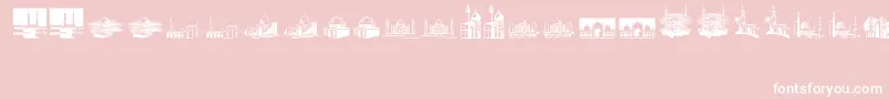 ArfMosques Font – White Fonts on Pink Background