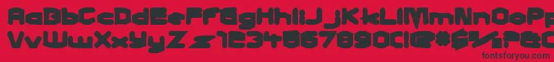 Charlesinchargeink Font – Black Fonts on Red Background