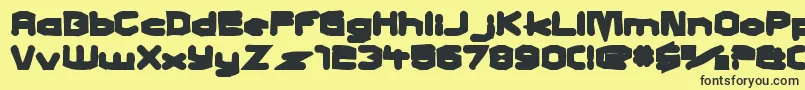 Charlesinchargeink Font – Black Fonts on Yellow Background