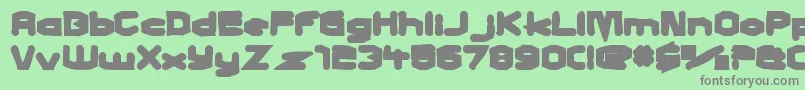 Charlesinchargeink Font – Gray Fonts on Green Background