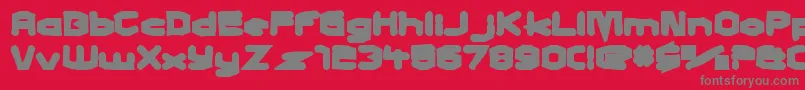 Weitere Informationen zur Charlesinchargeink-Schriftart Charlesinchargeink-Schriftart – Graue Schriften auf rotem Hintergrund