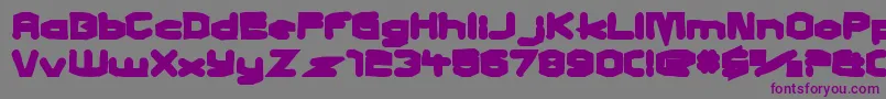 Charlesinchargeink Font – Purple Fonts on Gray Background