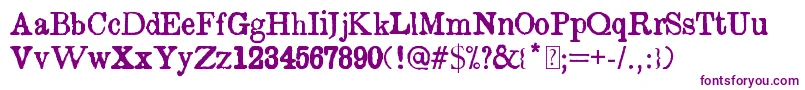 IslandRoman-fontti – violetit fontit valkoisella taustalla