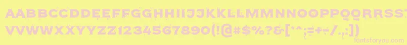 Agreloy Font – Pink Fonts on Yellow Background