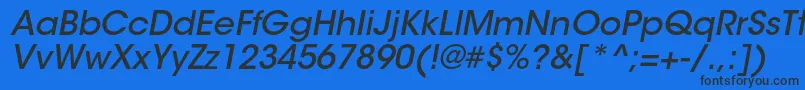 ItcavantgardestdMdobl Font – Black Fonts on Blue Background