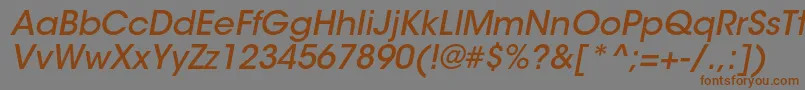 ItcavantgardestdMdobl Font – Brown Fonts on Gray Background