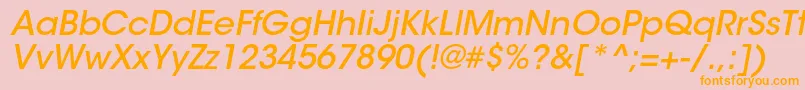 ItcavantgardestdMdobl Font – Orange Fonts on Pink Background