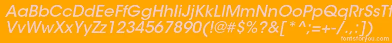 ItcavantgardestdMdobl Font – Pink Fonts on Orange Background