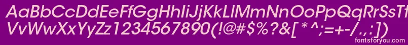 ItcavantgardestdMdobl Font – Pink Fonts on Purple Background