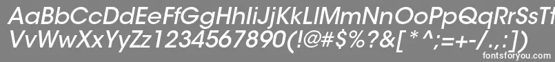 フォントItcavantgardestdMdobl – 灰色の背景に白い文字