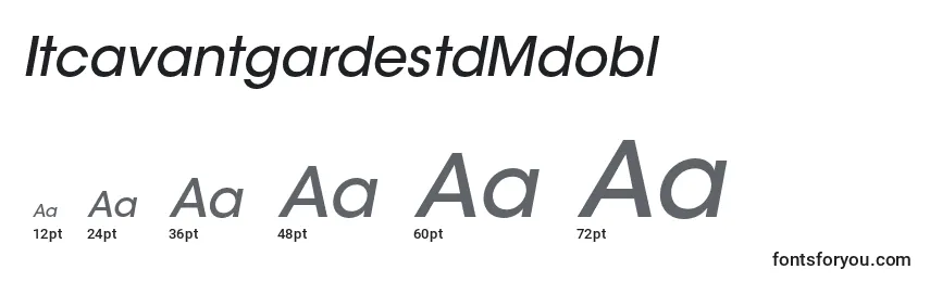 ItcavantgardestdMdobl Font Sizes