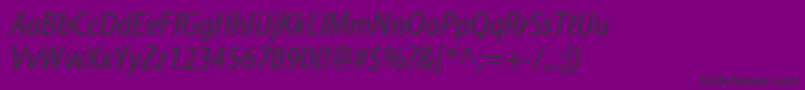 MyriadCondensedWebРљСѓСЂСЃРёРІ Font – Black Fonts on Purple Background