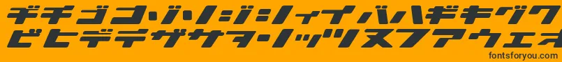 IonicBond Font – Black Fonts on Orange Background