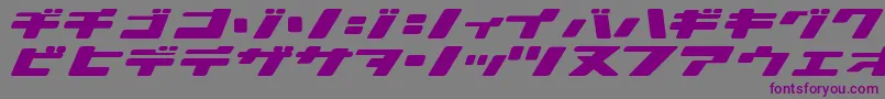 IonicBond-fontti – violetit fontit harmaalla taustalla
