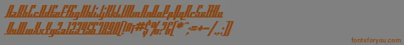 SfAmericanaDreamsBold Font – Brown Fonts on Gray Background
