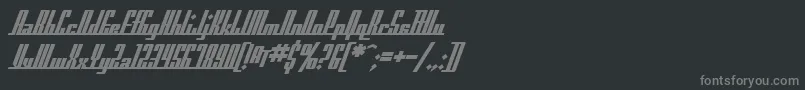 SfAmericanaDreamsBold Font – Gray Fonts on Black Background