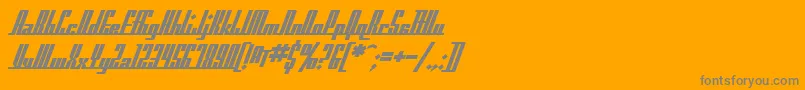 SfAmericanaDreamsBold Font – Gray Fonts on Orange Background