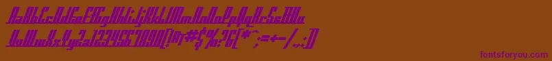 SfAmericanaDreamsBold Font – Purple Fonts on Brown Background