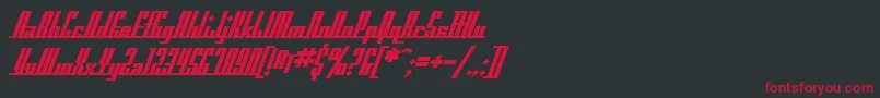 SfAmericanaDreamsBold Font – Red Fonts on Black Background