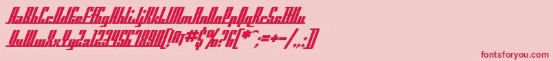 SfAmericanaDreamsBold Font – Red Fonts on Pink Background
