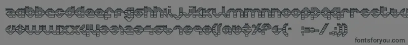 CharliesAnglesOutgradient Font – Black Fonts on Gray Background