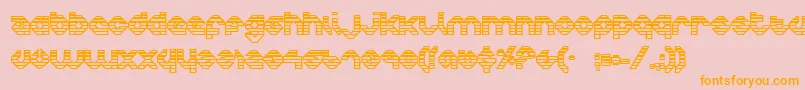 CharliesAnglesOutgradient Font – Orange Fonts on Pink Background