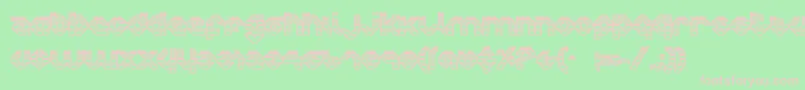 CharliesAnglesOutgradient Font – Pink Fonts on Green Background