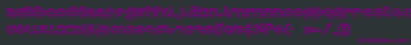 CharliesAnglesOutgradient Font – Purple Fonts on Black Background