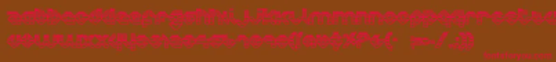 CharliesAnglesOutgradient Font – Red Fonts on Brown Background