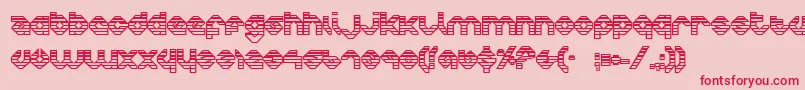 CharliesAnglesOutgradient Font – Red Fonts on Pink Background