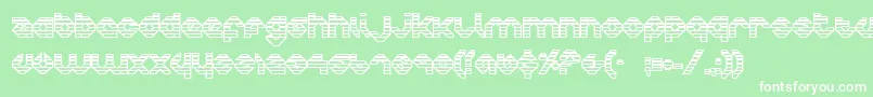 CharliesAnglesOutgradient Font – White Fonts on Green Background