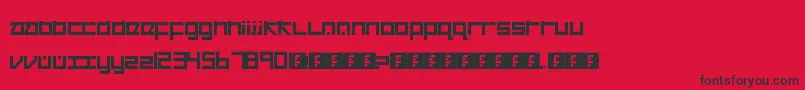 Cancranacancarnaca Font – Black Fonts on Red Background