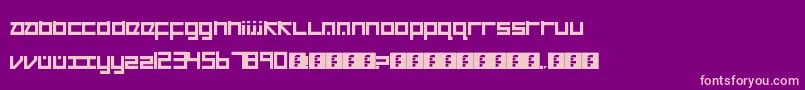 Cancranacancarnaca Font – Pink Fonts on Purple Background