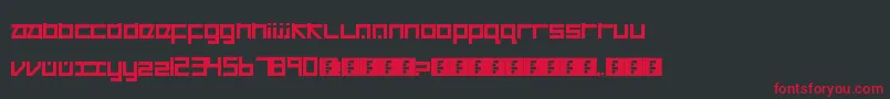 Cancranacancarnaca Font – Red Fonts on Black Background