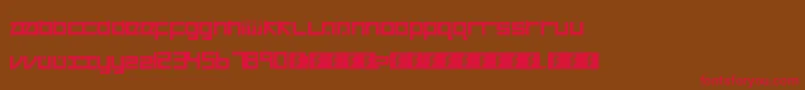 Cancranacancarnaca Font – Red Fonts on Brown Background