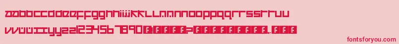Cancranacancarnaca Font – Red Fonts on Pink Background